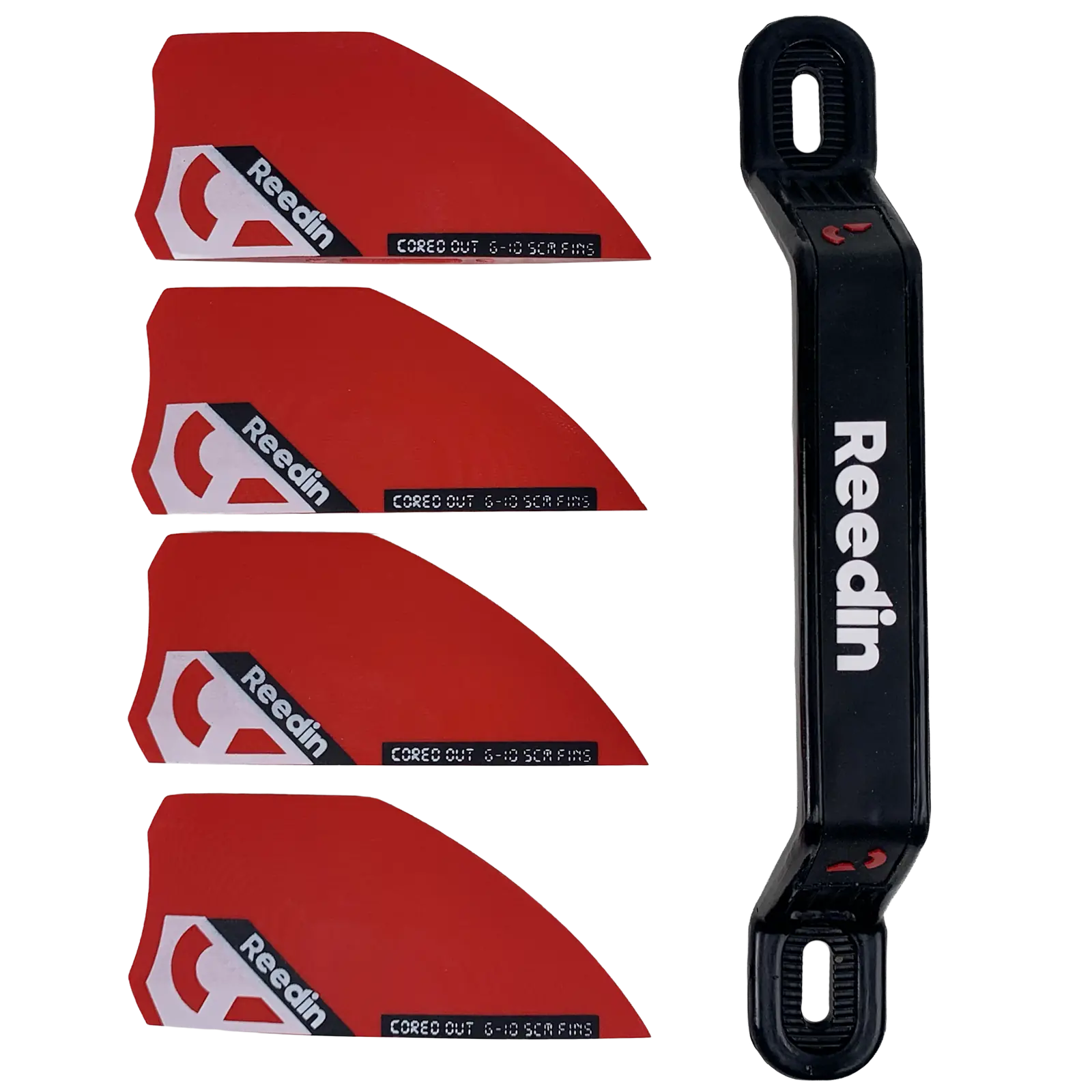 REEDIN Cored-out fin set Red 5cm