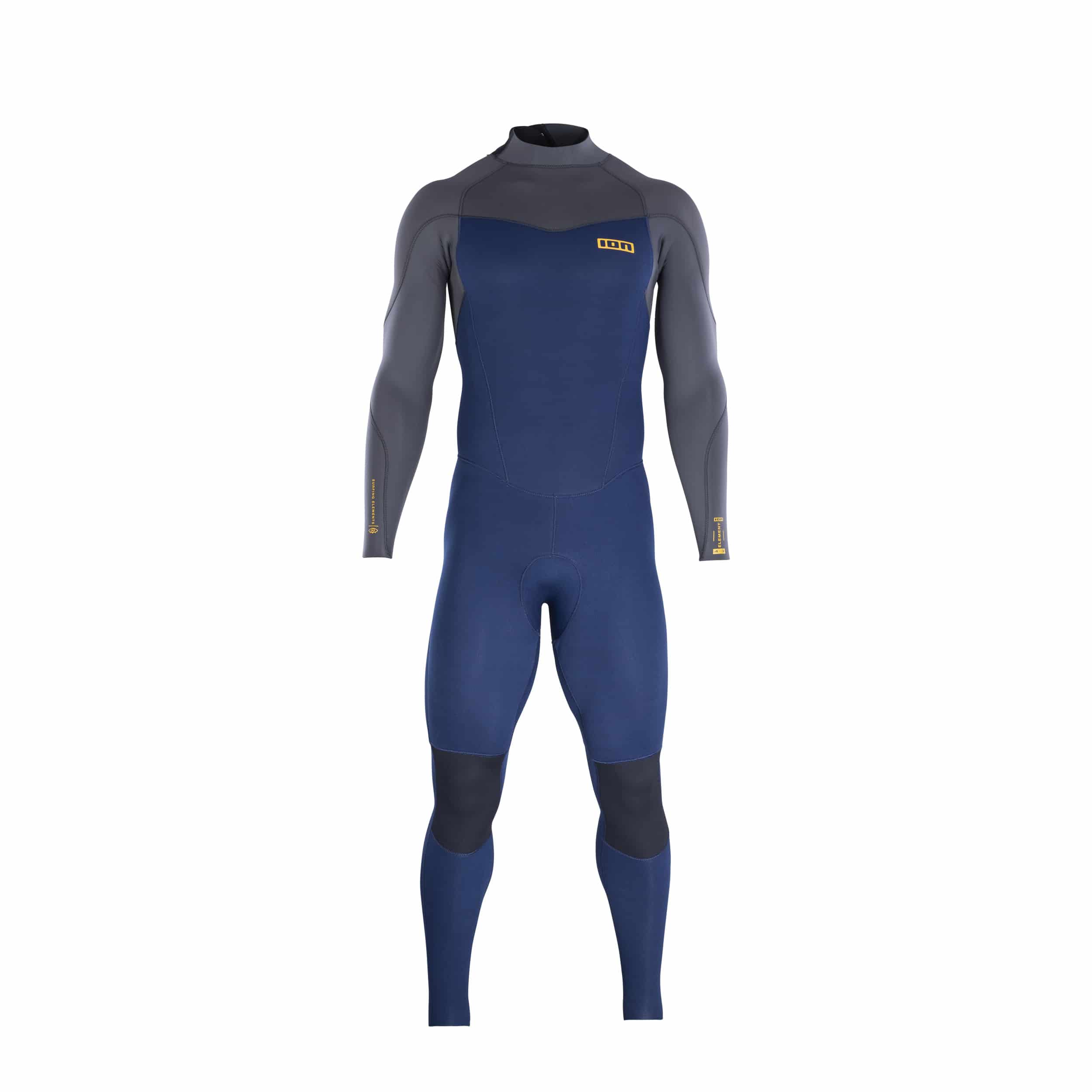 Combinaison De Surf/sports Nautiques ION Element 5/4 - Fermeture Poitrine, Noir, Néoprène 5 Mm (Homme)