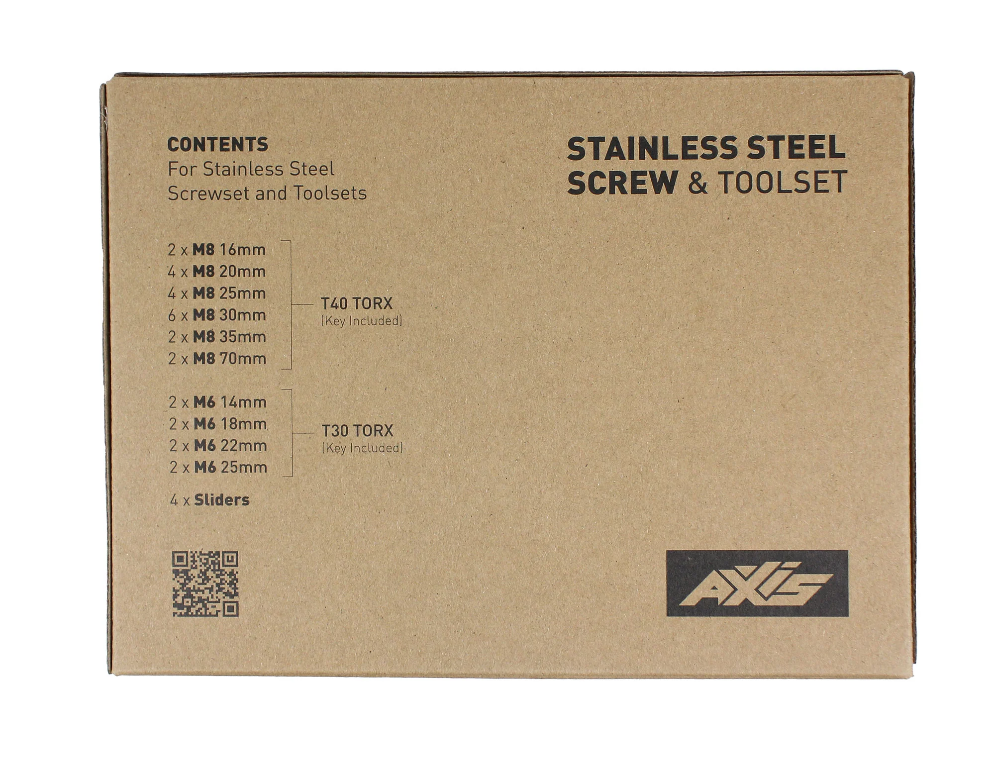 AXIS Stainless Steel Screw and Toolset Box