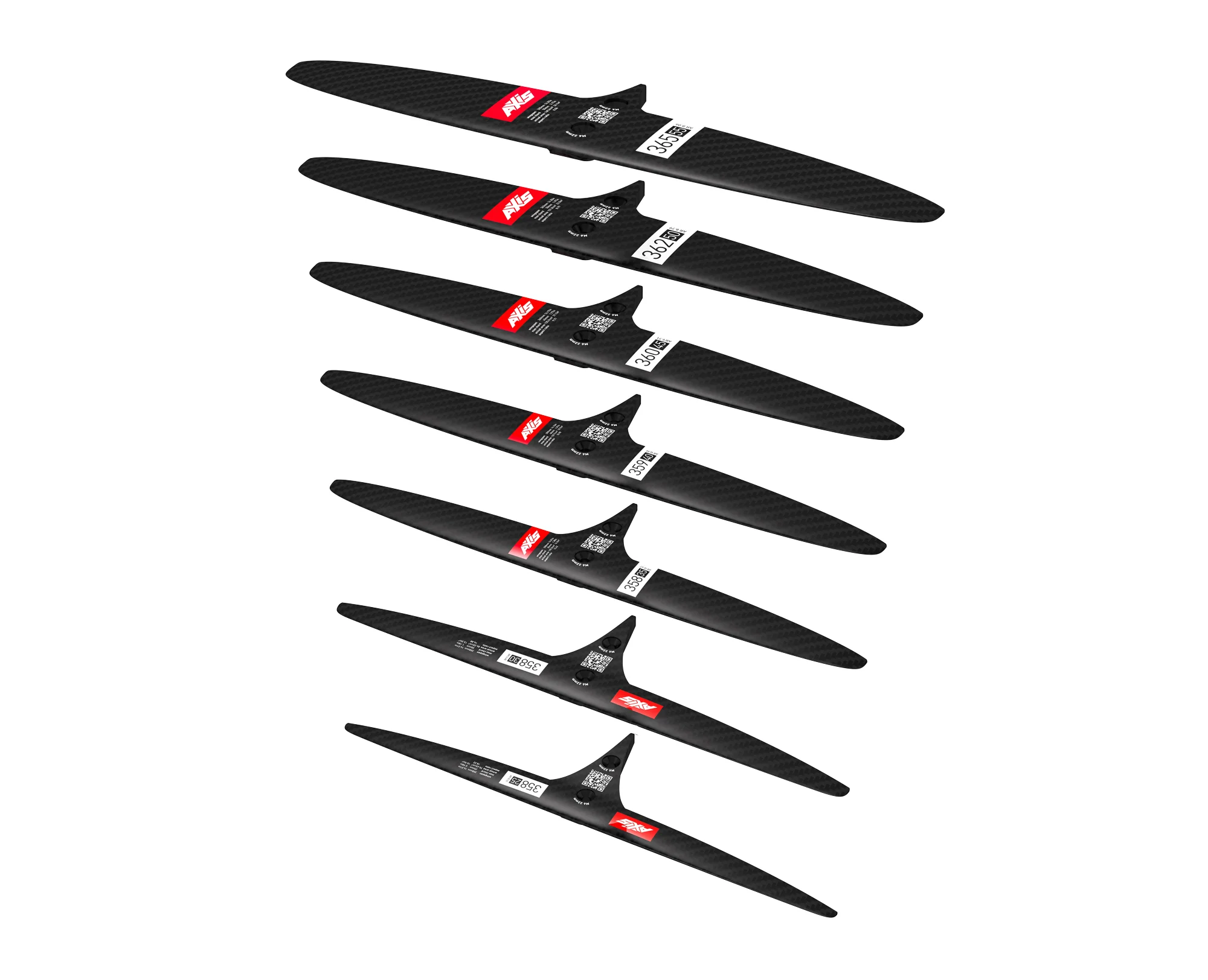 AXIS SKINNY - 358/25  ULTRA High Modulus Carbon Rear Hydrofoil wing